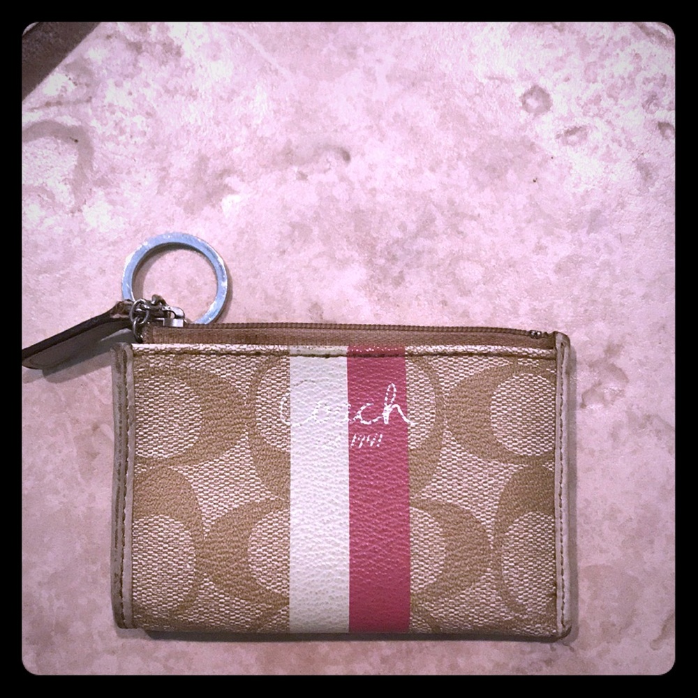 100% Authentic Coach keychain wallet.
